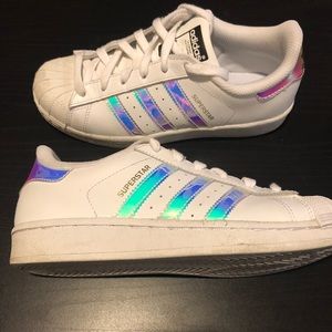 Holographic Adidas Superstars